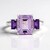 Anello in argento con Ametista Rose de France
