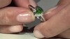 Bague en argent et Diopside de Russie
