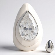 Ciondolo in argento con Topazio Bianco (MONOSONO COLLECTION)