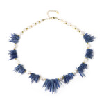 Nepal Kyanite Silver Necklace (Riya)