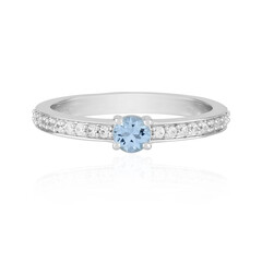 Brasilianischer Aquamarin-Silberring