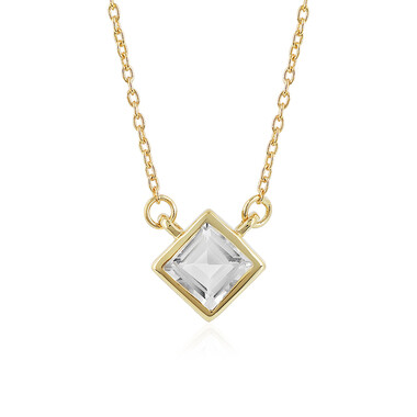Weißer Topas-Silbercollier