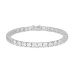 White Topaz Silver Bracelet (Adela Silber)