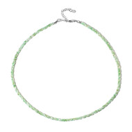 Chrysopras-Silberhalskette