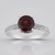 Anello in argento con Granato Mozambico