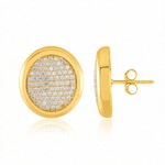 Pendientes en plata con Zircón (de Melo Essence)