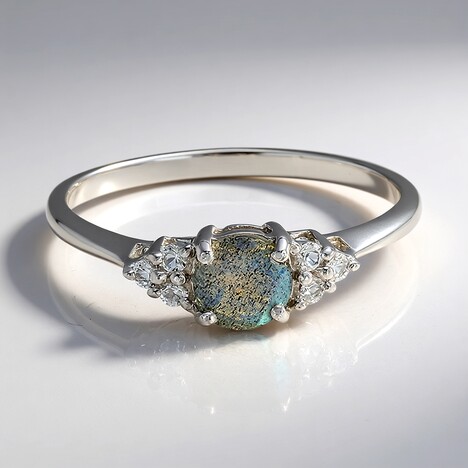 Bague en argent et Spectrolite