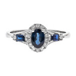 Blauer Ceylon-Saphir-Goldring