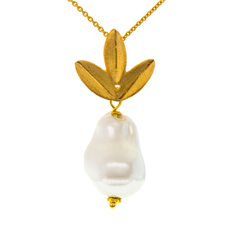 Süßwasserzuchtperlen-Silberhalskette (Joias do Paraíso)