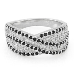 Anello in argento con Spinello Nero