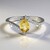 Anello in argento con Berillo Giallo