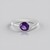 Anello in argento con Ametista Zambiana