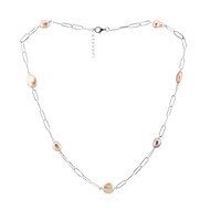 Collana in argento con Perla d'Acqua Dolce Pesca (TPC)