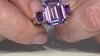 Bague en argent et Améthyste Rose de France