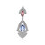 Unheated Ceylon Blue Sapphire Silver Pendant