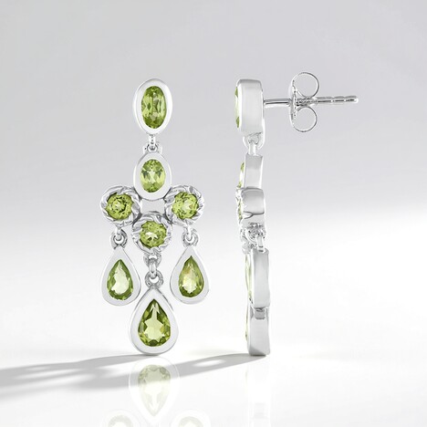 Orecchini in argento con Peridoto