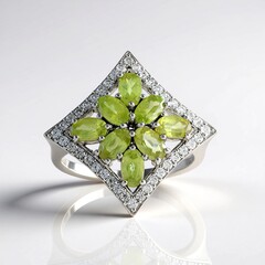 Anello in argento con Sfene