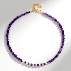 Collana in argento con Ametista Zambiana