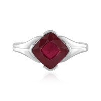 Bemainty Ruby Silver Ring