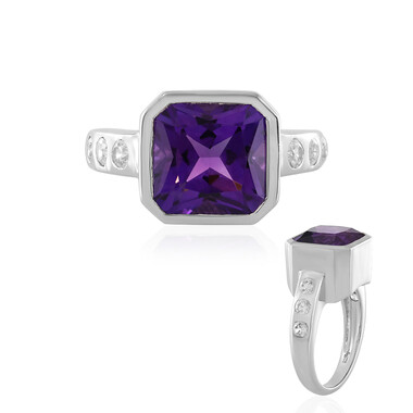 Sibirischer Amethyst-Silberring