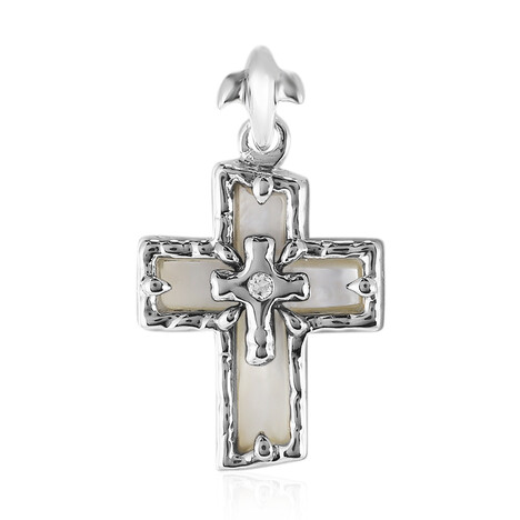 Zilveren hanger met een parelmoer (Art of Nature)