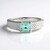 Anello in argento con Smeraldo Color Paraiba