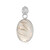 Zilveren hanger met een rutielkwarts (Bali Barong)