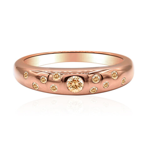 Anillo en oro con Diamante rosa de Francia de Argyle SI1 (Annette)