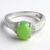 Anello in argento con Crisoprasio Imperiale