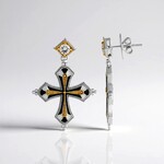 Orecchini in argento con Zircone (Dallas Prince Designs)