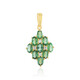 Pendentif en argent et Apatite verte