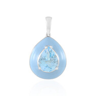 Ciondolo in argento con Topazio Blu Cielo (Adela Silber)