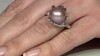 Zilveren ring met een paarse Ming parel (TPC)