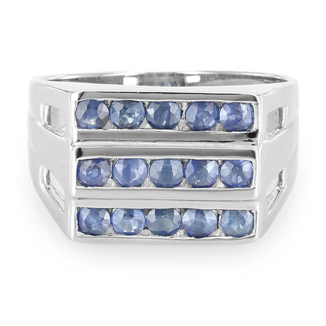 Anello in argento con Zaffiro Blu