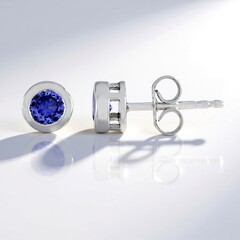 Orecchini in argento con Tanzanite