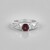 Anello in argento con Rodolite Lampone