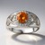 Anello in argento con Sfalerite (Remy Rotenier)