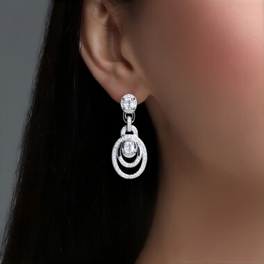 Orecchini in argento con Zircone