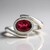 Anello in argento con Tormalina Rosa Brasiliana (Pallanova)