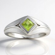 Sphene Silver Ring
