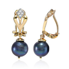 Süßwasserzuchtperlen-Silberohrclips (MONOSONO COLLECTION)