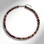 Collana in argento con Agata della Mongolia