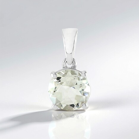 Ciondolo in argento con Ametista Verde