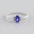 Anello in argento con Tanzanite