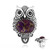 Kingman Purple Copper Mohave Turquoise Silver Ring (Faszination Türkis)