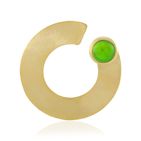 Zilveren hanger met een Groene Ethiopische Opaal (MONOSONO COLLECTION)