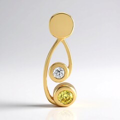 Ciondolo in oro con Diamante Giallo VS1