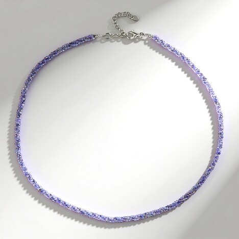 Collana in argento con Tanzanite