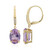 Pendientes en plata con Amatista de Bolivia