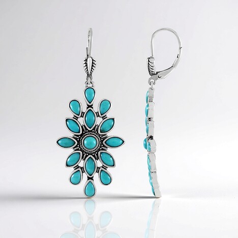Orecchini in argento con Turchese (Desert Chic)